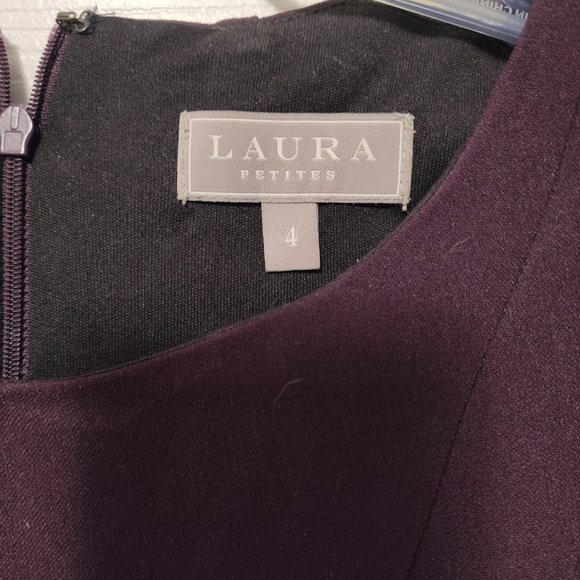Laura Petites size 4 mauve mini dress - Shell 95% polyester and 5% spandex - Picture 4 of 10